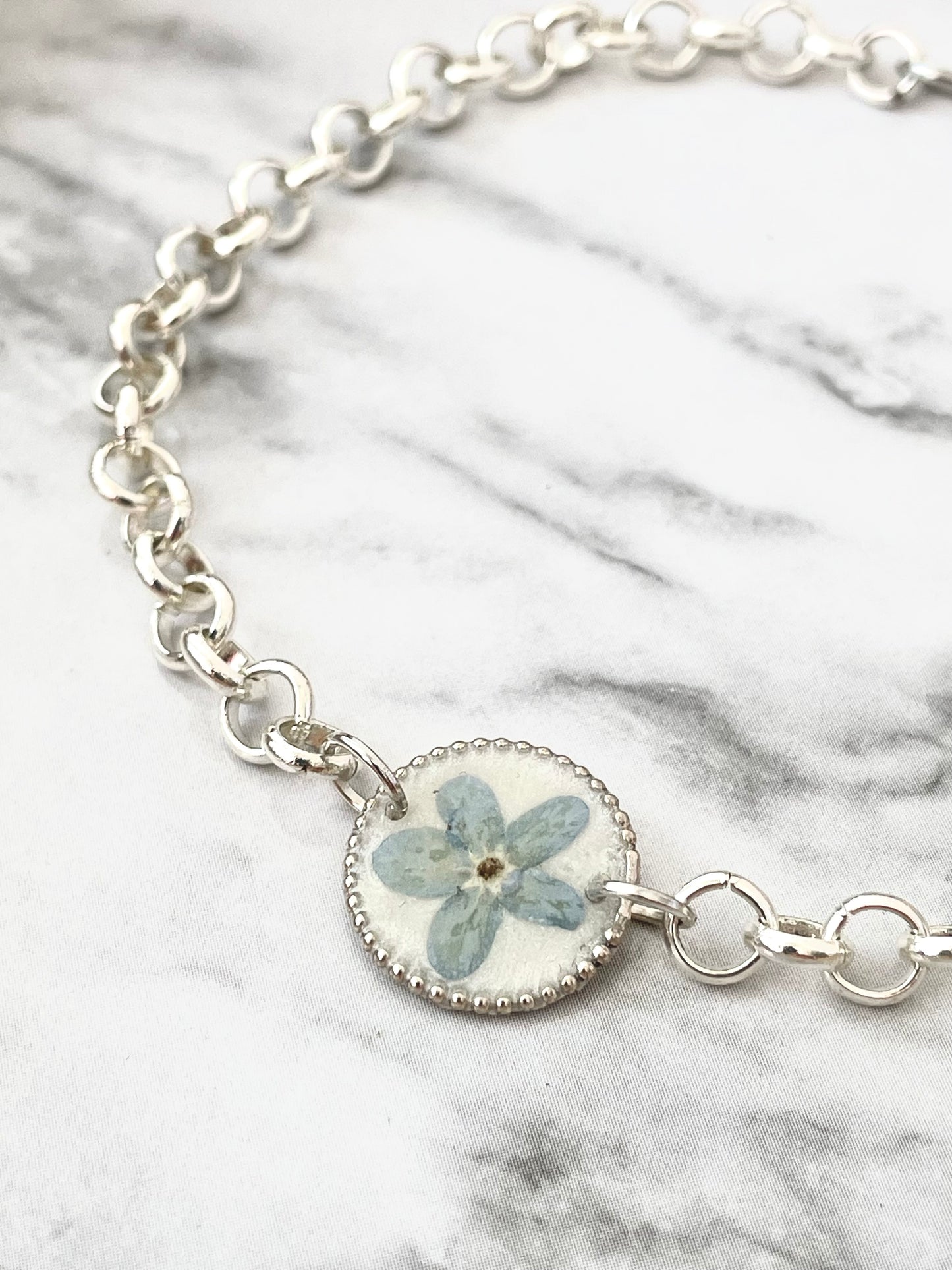 Forget me not bracelet