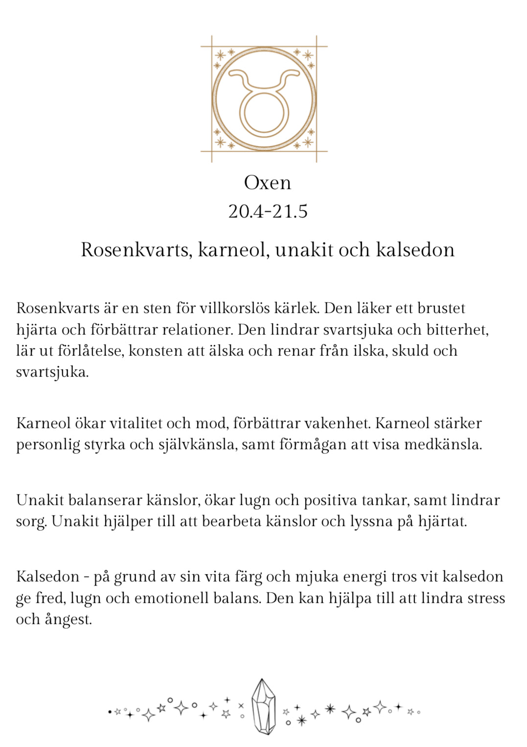Taurus/Oxen/Härkä