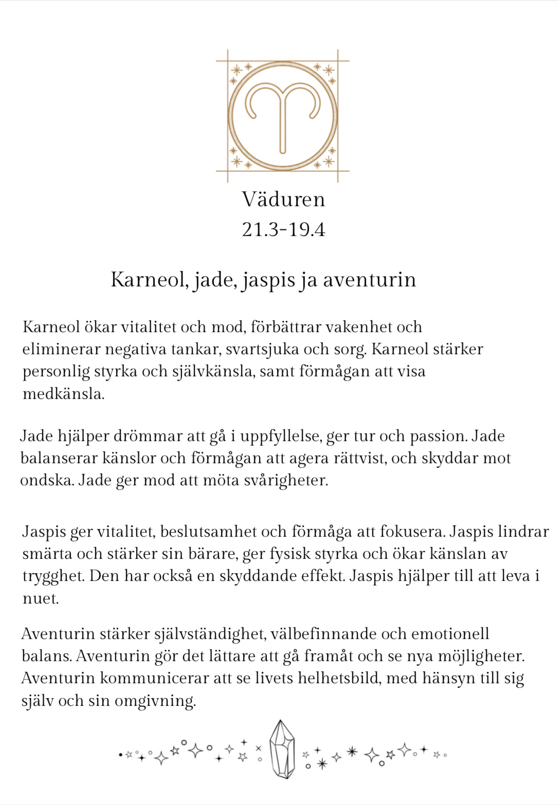 Aries/Väduren/Oinas