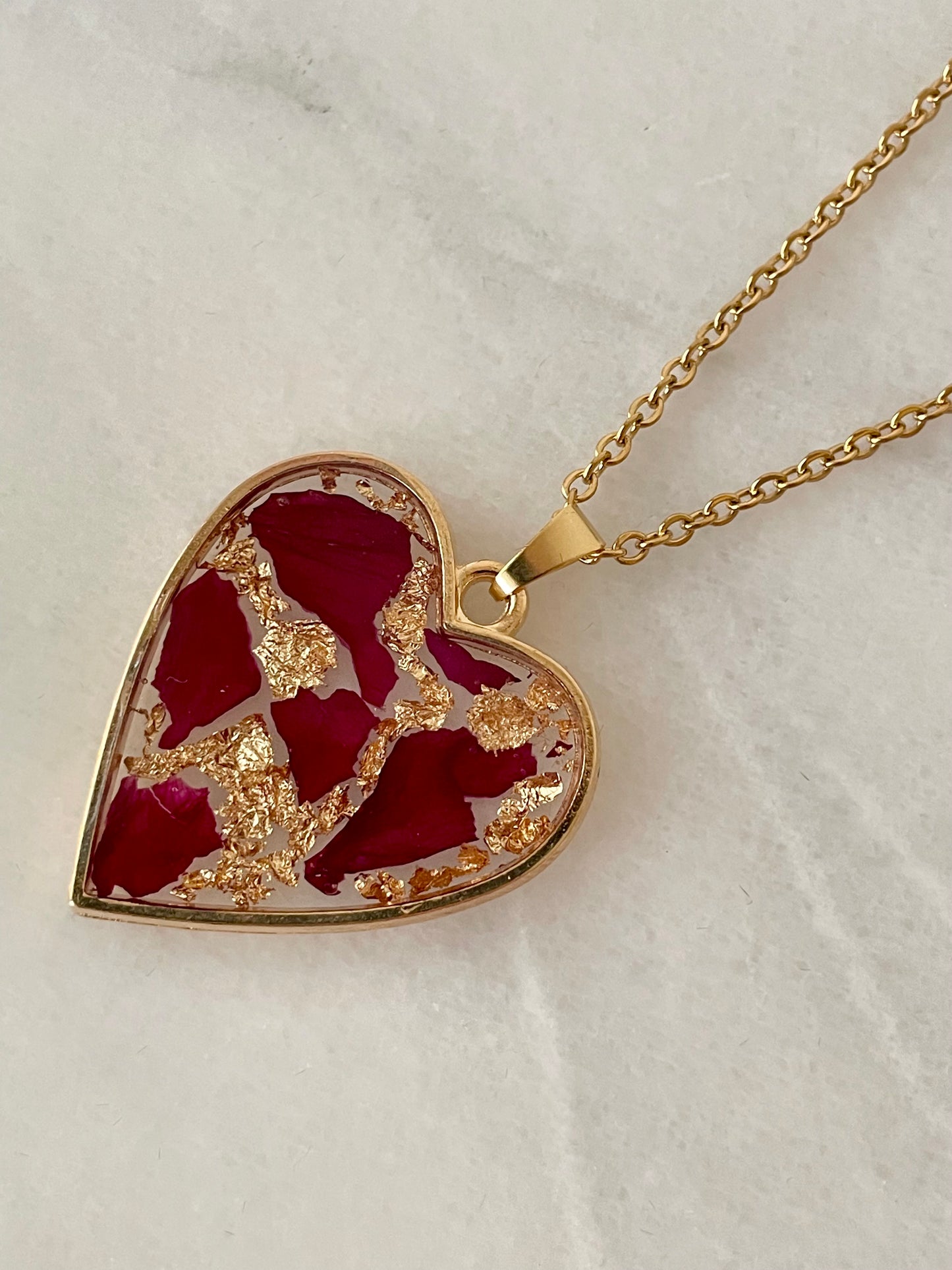 Rosegold heart necklace