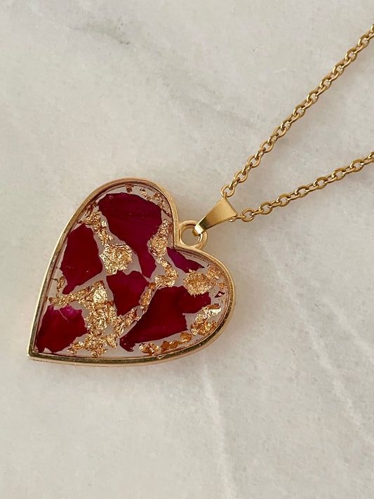 Rosegold heart necklace