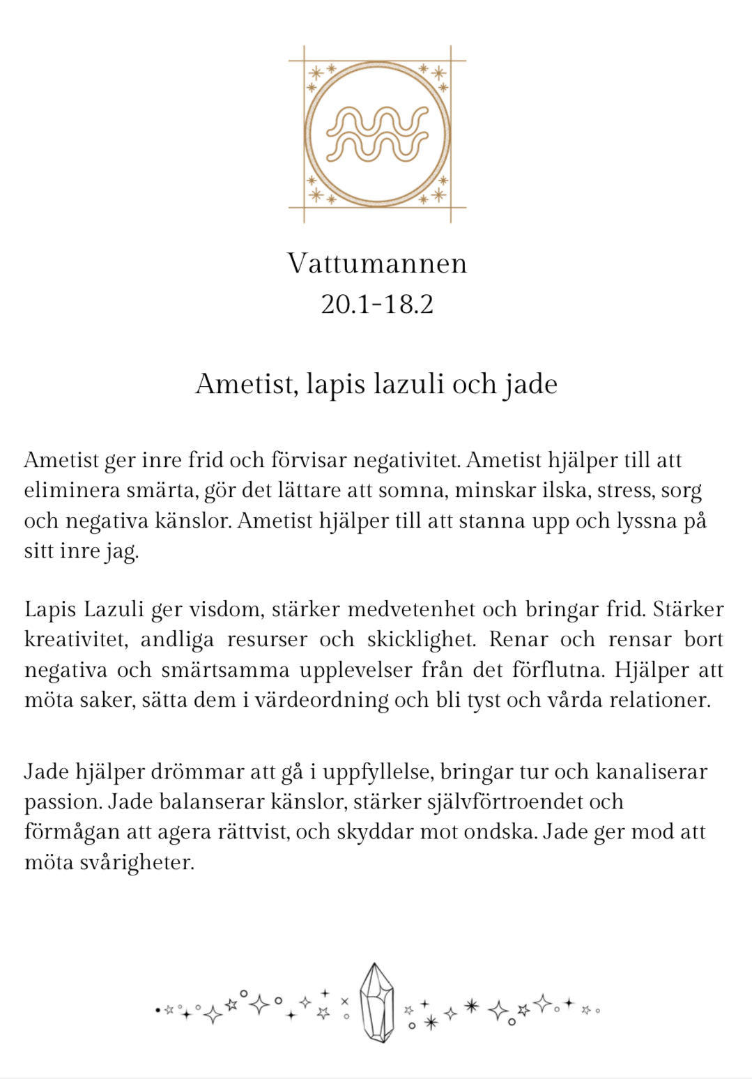 Aquarius/Vattumannen/Vesimies
