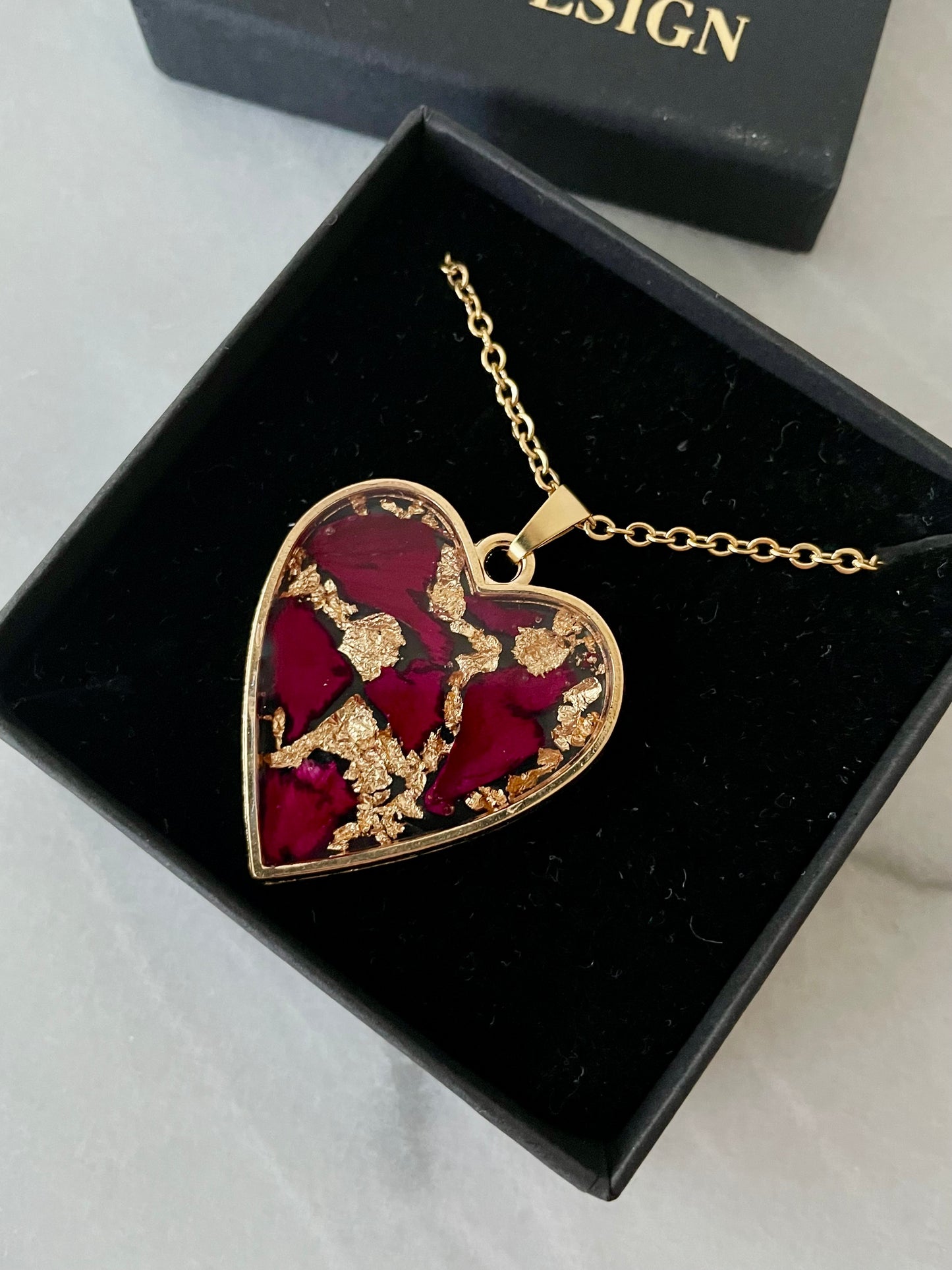 Rosegold heart necklace