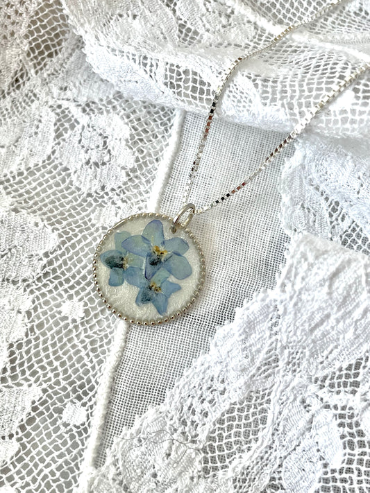 Forget me not necklace