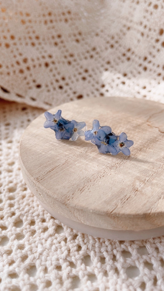 Forget me not stud earrings