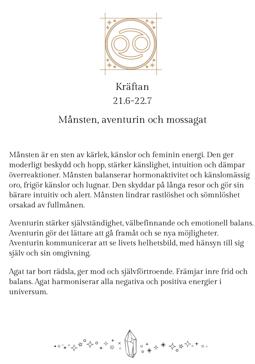 Cancer/Kräftan/Rapu