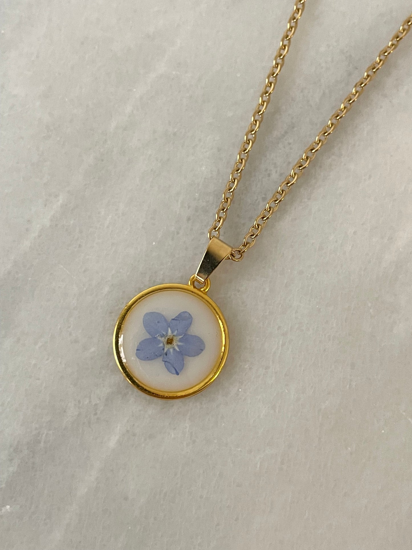 Forget me not necklace